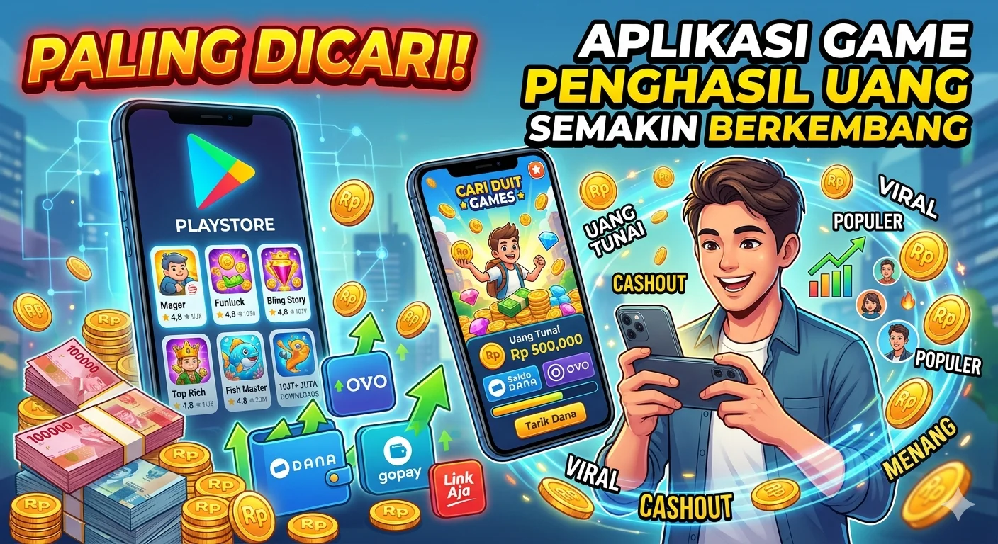 Paling Dicari! Aplikasi Game Penghasil Uang di PlayStore